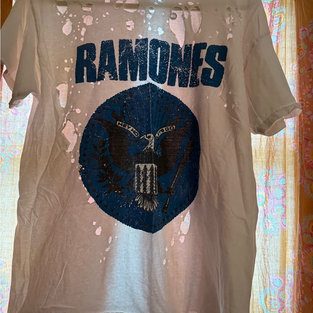 Ramones Distressed Graphic T-Shirt
